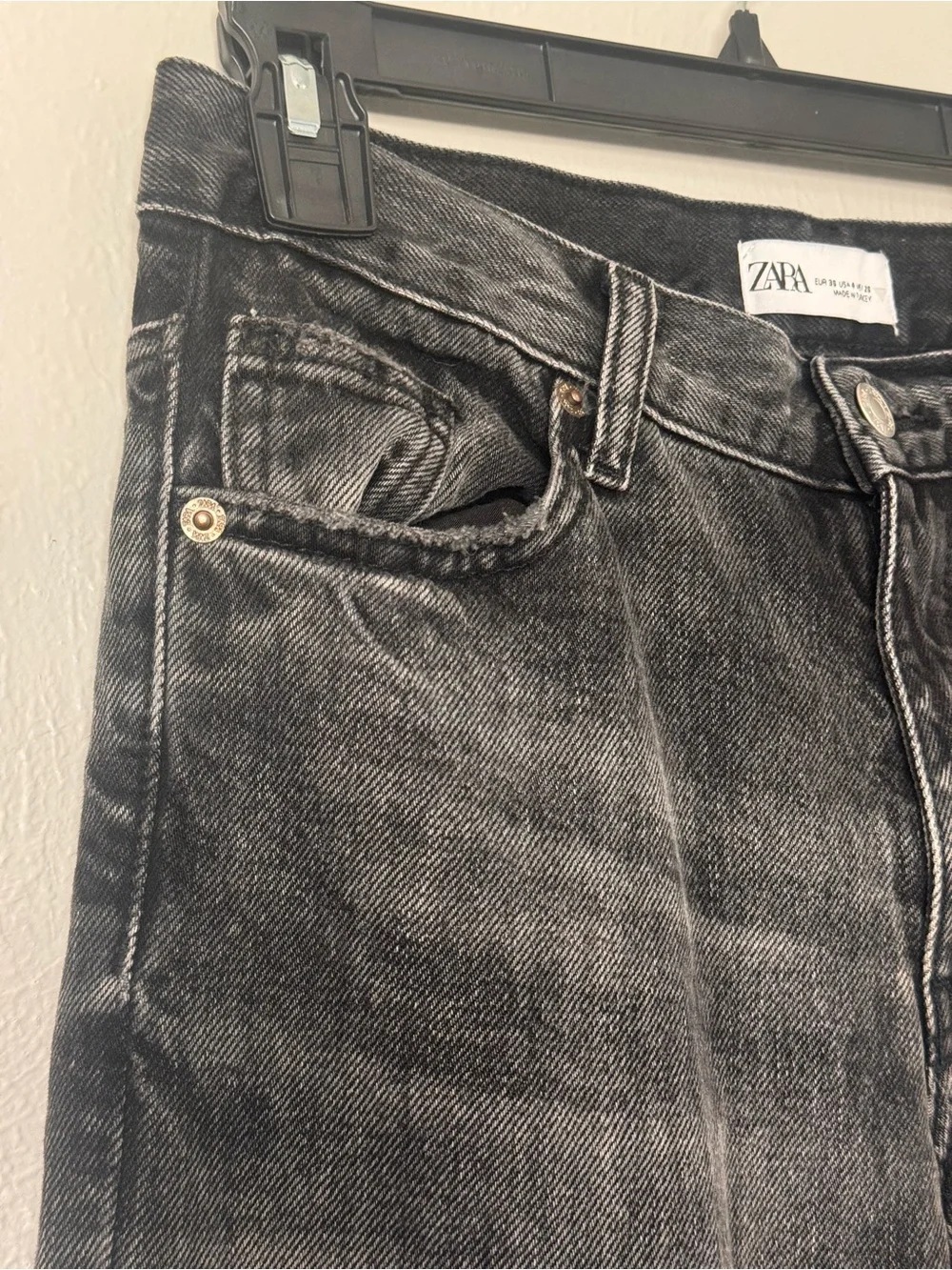 Zara Black Flair Women's Jeans Size 4 Y2K